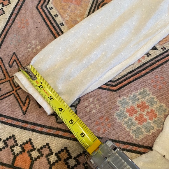 William Rast long sleeve white ruffle BoHo shirt - Picture 11 of 13